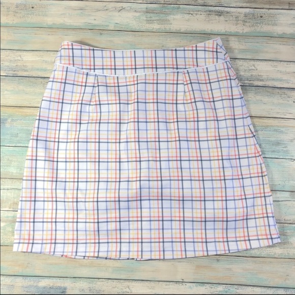 Tail Dresses & Skirts - Tail White Label White Plaid Golf Tennis Skort Sz4